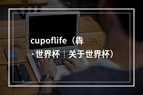 cupoflife（犇·世界杯｜关于世界杯）