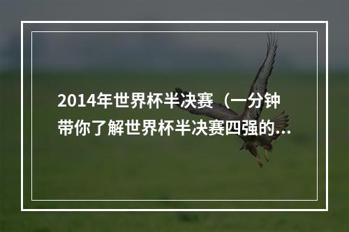 2014年世界杯半决赛（一分钟带你了解世界杯半决赛四强的历史战绩）