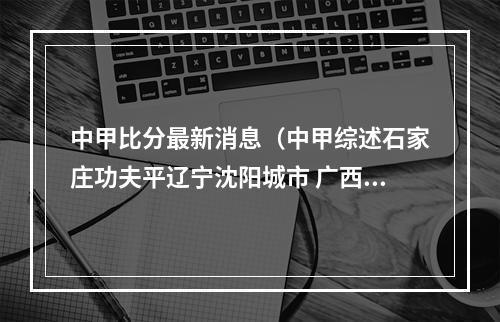 中甲比分最新消息（中甲综述石家庄功夫平辽宁沈阳城市 广西平果哈嘹被副班长逼平）