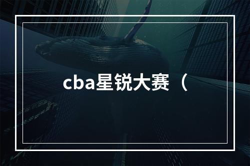 cba星锐大赛（