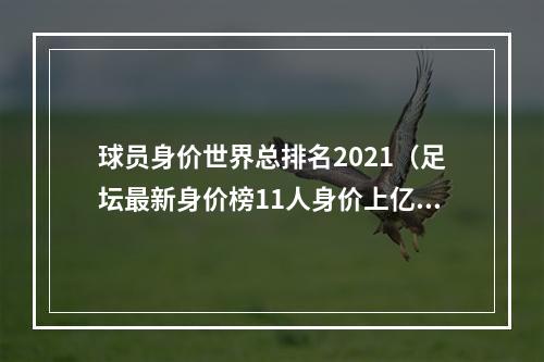 球员身价世界总排名2021（足坛最新身价榜11人身价上亿欧）