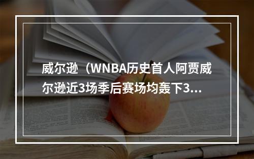 威尔逊（WNBA历史首人阿贾威尔逊近3场季后赛场均轰下34分117板33帽）