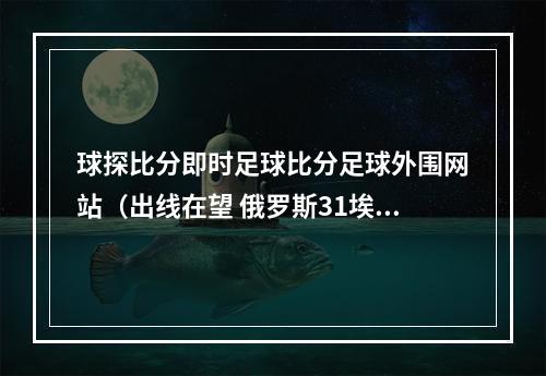 球探比分即时足球比分足球外围网站（出线在望 俄罗斯31埃及）