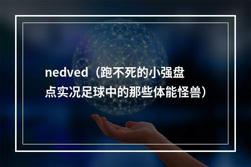 nedved（跑不死的小强盘点实况足球中的那些体能怪兽）