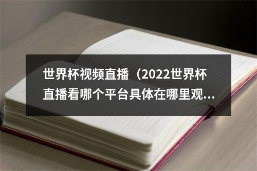 世界杯视频直播（2022世界杯直播看哪个平台具体在哪里观看附直播平台）