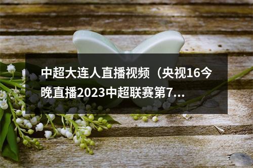 中超大连人直播视频（央视16今晚直播2023中超联赛第7轮深圳队大连人）