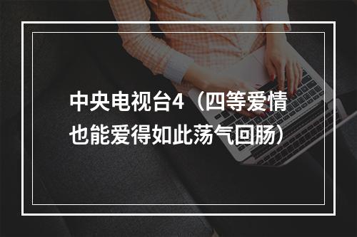 中央电视台4（四等爱情也能爱得如此荡气回肠）