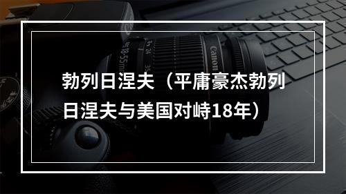 勃列日涅夫（平庸豪杰勃列日涅夫与美国对峙18年）