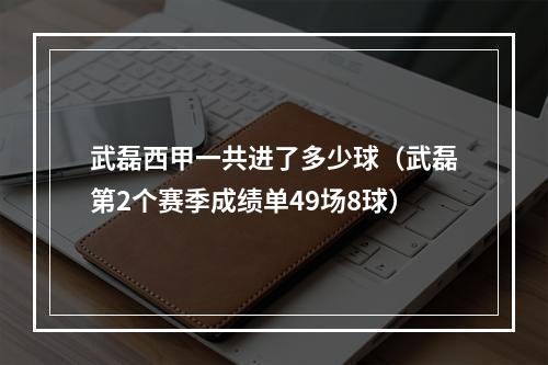 武磊西甲一共进了多少球（武磊第2个赛季成绩单49场8球）