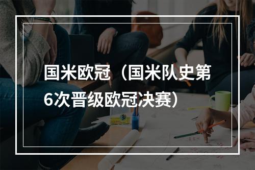 国米欧冠（国米队史第6次晋级欧冠决赛）