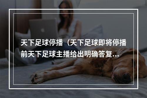 天下足球停播（天下足球即将停播前天下足球主播给出明确答复）