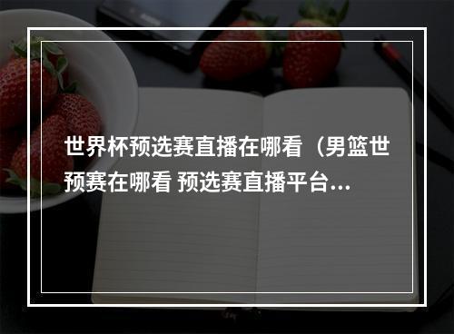 世界杯预选赛直播在哪看（男篮世预赛在哪看 预选赛直播平台推荐）