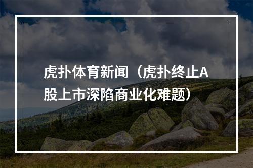 虎扑体育新闻（虎扑终止A股上市深陷商业化难题）