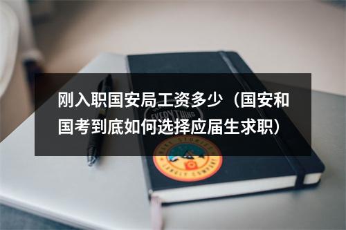 刚入职国安局工资多少（国安和国考到底如何选择应届生求职）