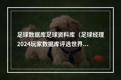 足球数据库足球资料库（足球经理2024玩家数据库评选世界前十的球员）