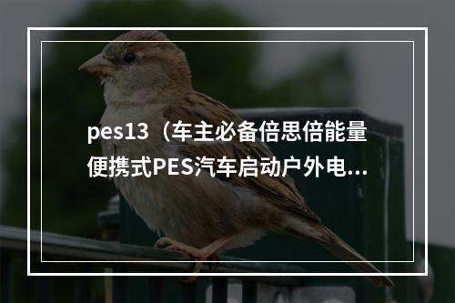 pes13（车主必备倍思倍能量便携式PES汽车启动户外电源评测）