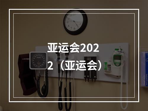 亚运会2022（亚运会）