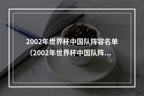 2002年世界杯中国队阵容名单（2002年世界杯中国队阵容一代人的回忆）