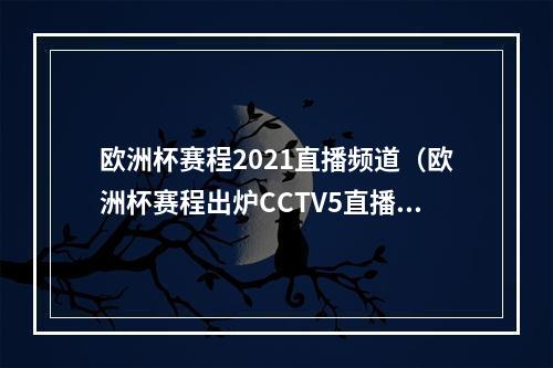 欧洲杯赛程2021直播频道（欧洲杯赛程出炉CCTV5直播法国VS德国）