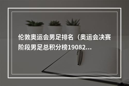 伦敦奥运会男足排名（奥运会决赛阶段男足总积分榜19082016）