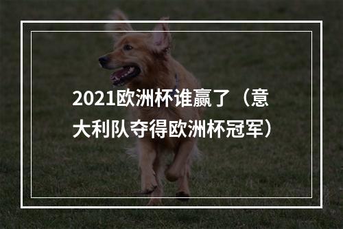 2021欧洲杯谁赢了（意大利队夺得欧洲杯冠军）